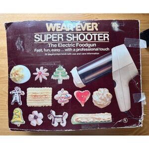 Vtg Wear-Ever Super Shooter Electric Food Gun Cookie Press 70123 Complete